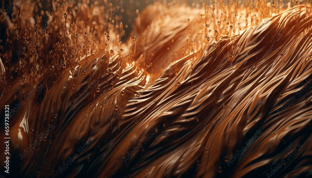 Yellow leaf floating in flowing water, a nature fractal beauty generated by AI Yellow leaf floating in flowing water, a nature fractal beauty generated by AI