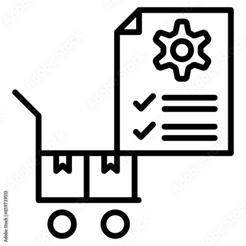 Supplier performance tracking icon