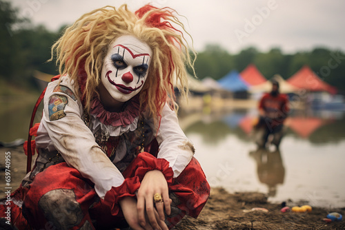 Distinctive Juggalette Portraits: Celebrating the Powerful Women of a Unique Fan Culture, Perfect for Music Tribes and Subcultural Spotlight photo