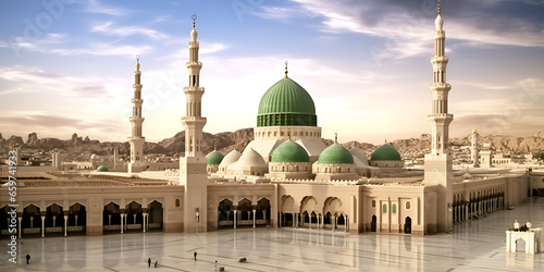 Madina Munawara Roza E Rasool Masjid Nabawi generative ai 