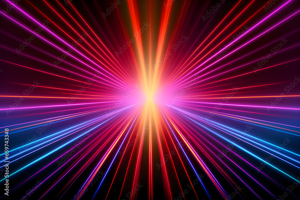 abstract lines background with colourful neon rays abstract lines background with colourful neon rays