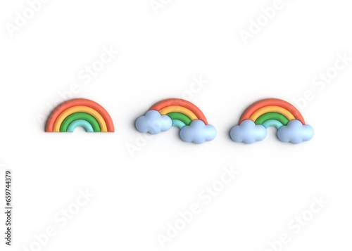 3d icon weather rainbow