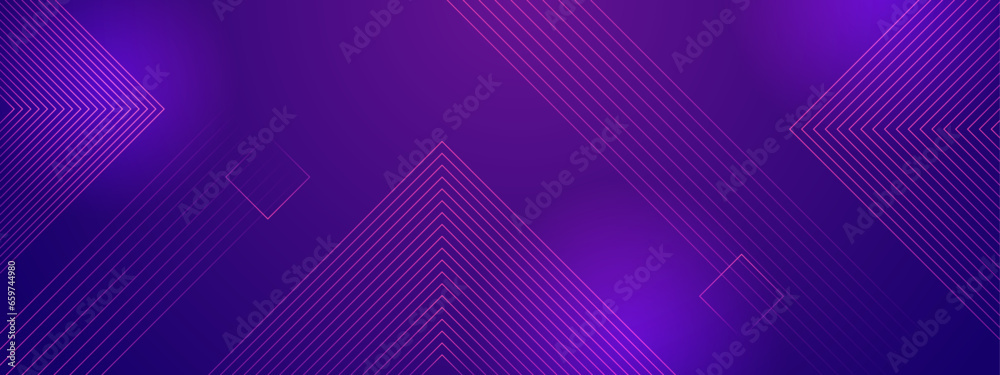 Purple violet modern dynamic luxury abstract banner with glowing geometric stripe lines Purple violet modern dynamic luxury abstract banner with glowing geometric stripe lines