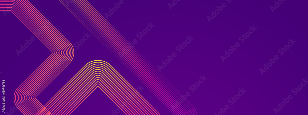 Purple violet and pink modern dynamic luxury abstract banner with glowing geometric stripe lines Purple violet and pink modern dynamic luxury abstract banner with glowing geometric stripe lines
