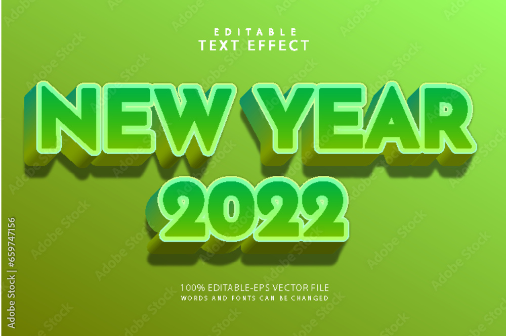 New year 2022 editable text effect 3 dimension emboss modern style New year 2022 editable text effect 3 dimension emboss modern style