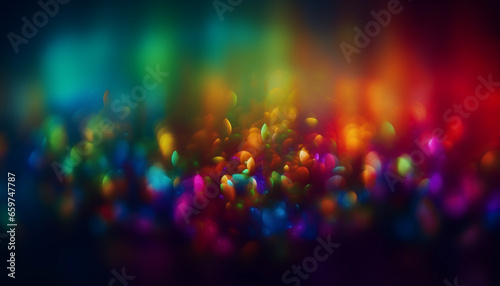 Vibrant colors illuminate abstract pattern on multi colored backdrop generated by AI