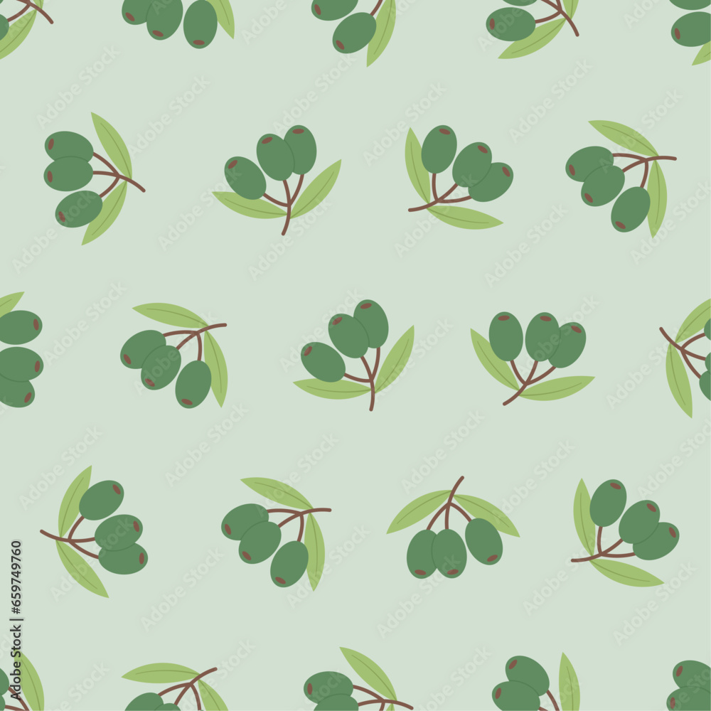 Olive seamless pattern. Suitable for backgrounds, wallpapers, fabrics, textiles, wrapping papers, printed materials, and many more. Olive seamless pattern. Suitable for backgrounds, wallpapers, fabrics, textiles, wrapping papers, printed materials, and many more.