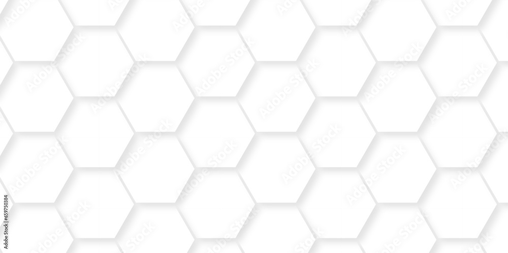 Abstract background with hexagon and white Hexagonal Background. Luxury White Pattern. Vector Illustration. 3D Futuristic abstract honeycomb mosaic white background. geometric mesh cell texture. Abstract background with hexagon and white Hexagonal Background. Luxury White Pattern. Vector Illustration. 3D Futuristic abstract honeycomb mosaic white background. geometric mesh cell texture.