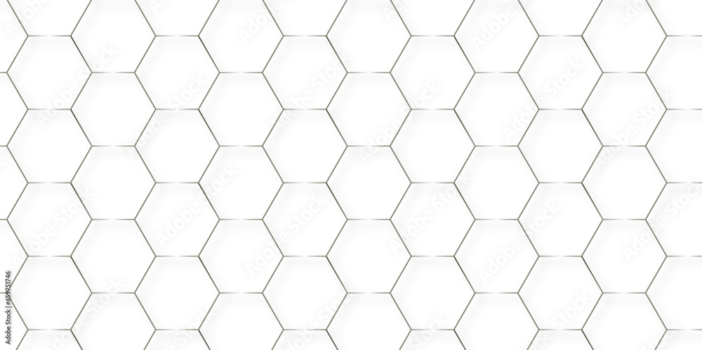 Abstract background with hexagon and white Hexagonal Background. Luxury White Pattern. Vector Illustration. 3D Futuristic abstract honeycomb mosaic white background. geometric mesh cell texture. Abstract background with hexagon and white Hexagonal Background. Luxury White Pattern. Vector Illustration. 3D Futuristic abstract honeycomb mosaic white background. geometric mesh cell texture.