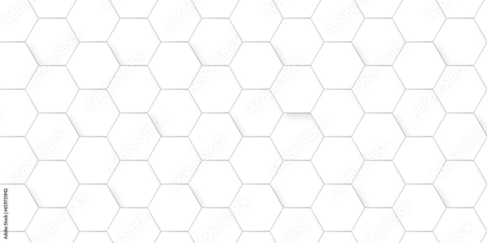 Abstract background with hexagon and white Hexagonal Background. Luxury White Pattern. Vector Illustration. 3D Futuristic abstract honeycomb mosaic white background. geometric mesh cell texture. Abstract background with hexagon and white Hexagonal Background. Luxury White Pattern. Vector Illustration. 3D Futuristic abstract honeycomb mosaic white background. geometric mesh cell texture.