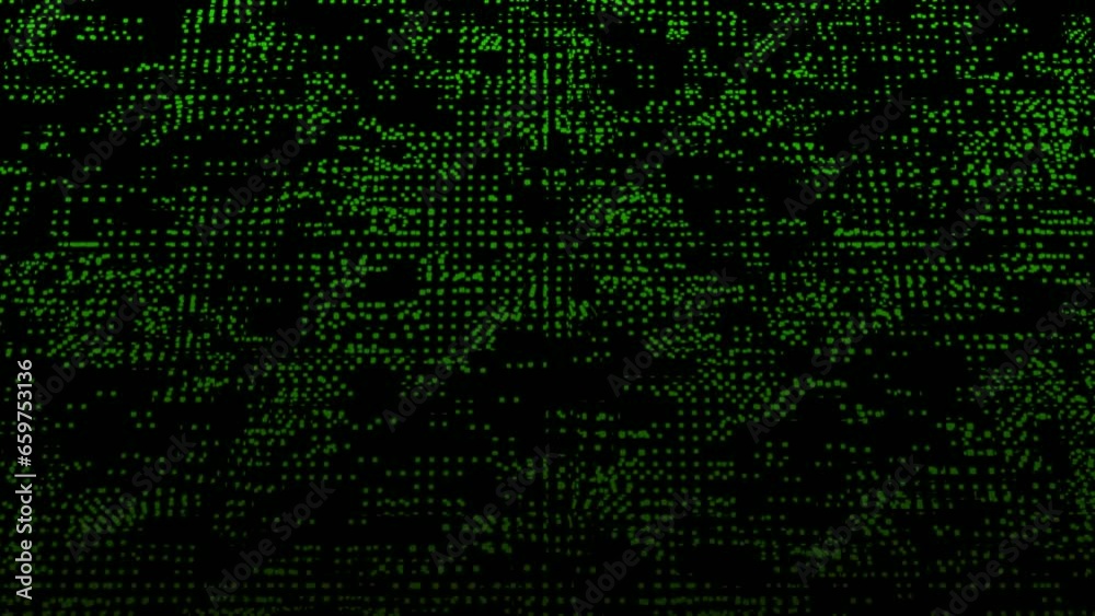 green particle wave. cyber technology background. green particle wave. cyber technology background.
