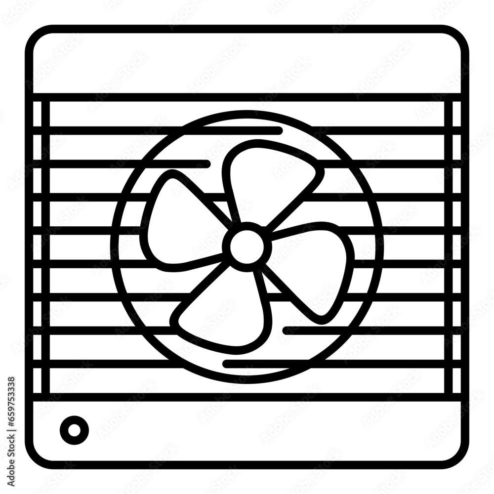 Naklejka premium Bathroom Fan Icon