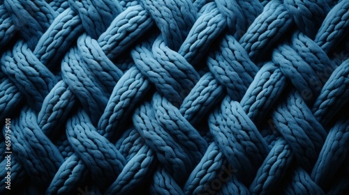 This knitted fabric creates a vibrant connection between the tightly-tied knots of rope, creating an inviting visual for a wild and creative journey