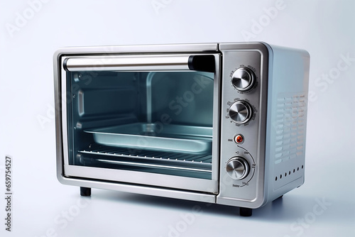 small oven on white background