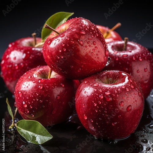 Red delicious apples.
