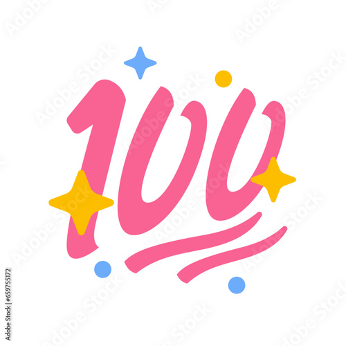 Hundred point sign emoji icon
