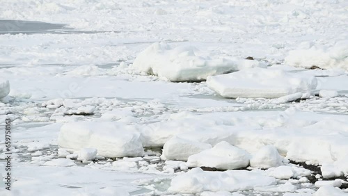 知床の流氷