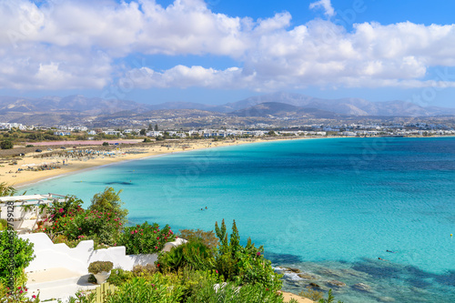 Landscape with Agios Prokopios beach, Naxos island, Greece Cyclades © Serenity-H