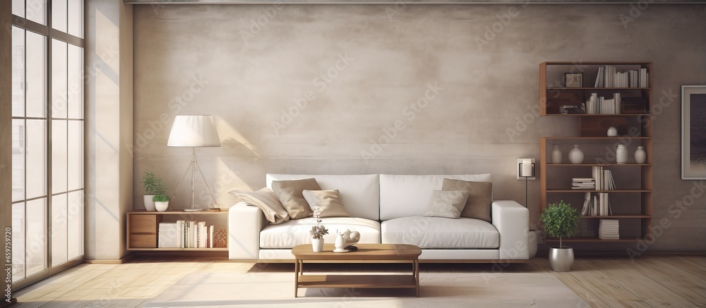 Obraz premium Living room s interior depicted in