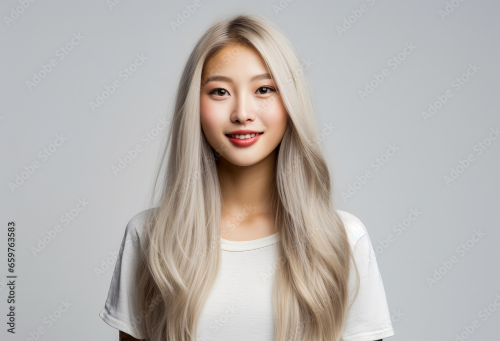 Portrait of a pretty asian young woman isolated from the background Portrait of a pretty asian young woman isolated from the background