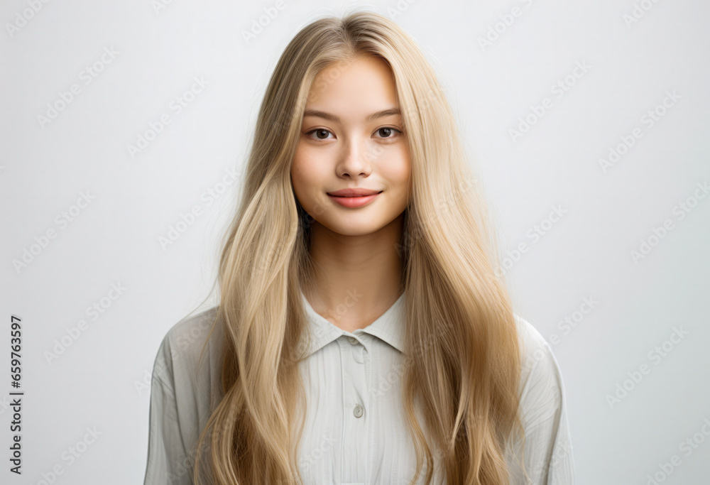 Portrait of a pretty asian young woman isolated from the background Portrait of a pretty asian young woman isolated from the background
