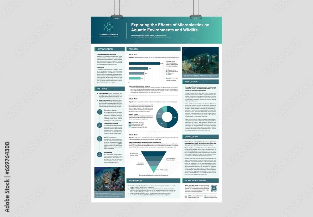 Scientific Case Study Poster Layout Stock Template Adobe Stock