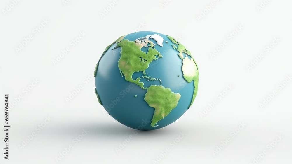 3d Illustration Earth Isolated Background