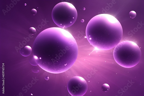 Purple bubbles abstract background