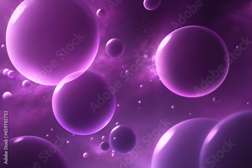 Purple bubbles abstract background