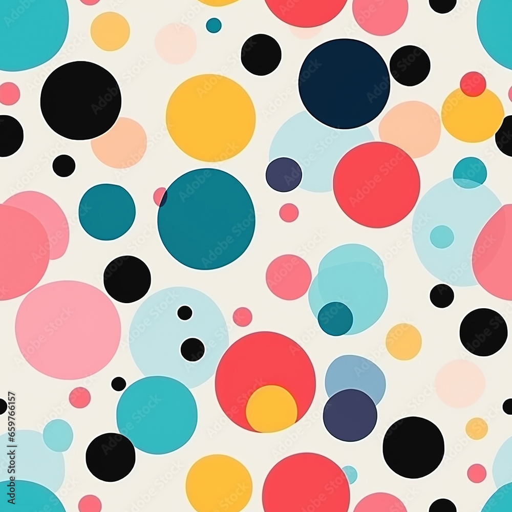 Full Color Polka Dot Pop Art Digital Paper Seamless Patterns Background Full Color Polka Dot Pop Art Digital Paper Seamless Patterns Background