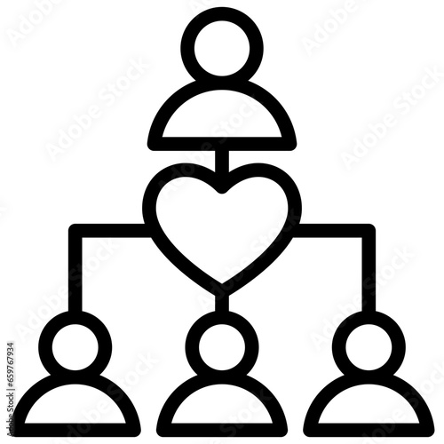 Non Profit Organization Outline Icon