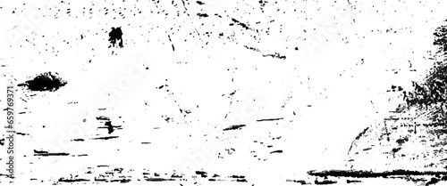 Brush curly lines seamless pattern, destroyed crumbled plaster on aged painted brushed surface,  acrylic splashing Black stuff from the brush with a transparent background, 