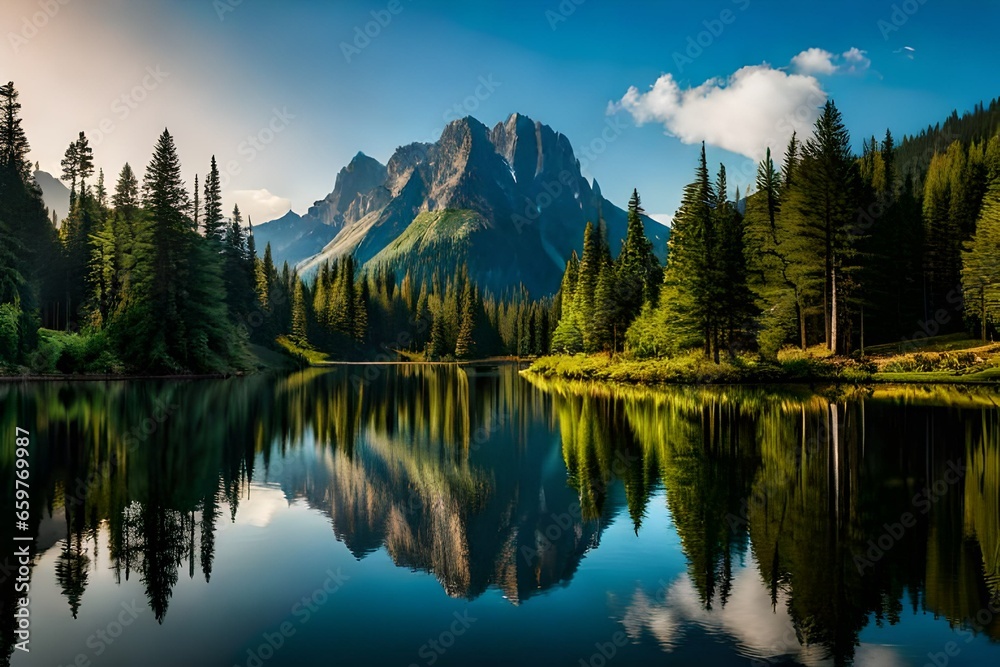 reflection in the lake