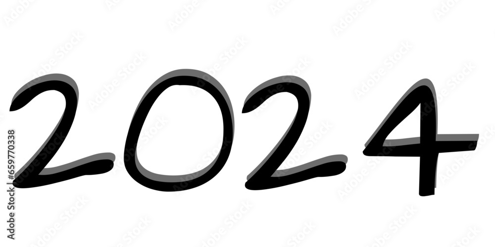 2024 text in black 2024 text in black