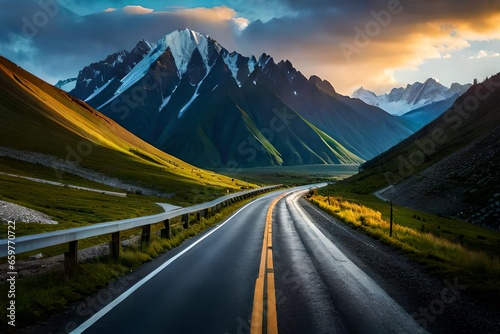 road to the mountains photo