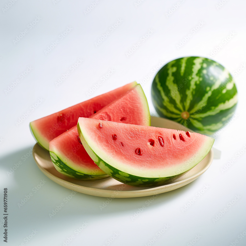 Watermelon isolated on white background with clipping path Watermelon isolated on white background with clipping path