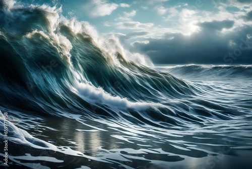 stormy sea wave