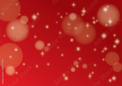 冬の光彩キラキラゴールド背景素材赤レッド3