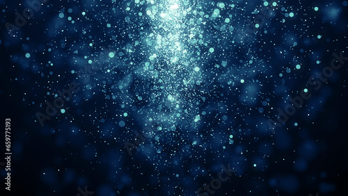 Particles abstract blue event game trailer titles cinematic openers digital technology concert background © xleviathanx