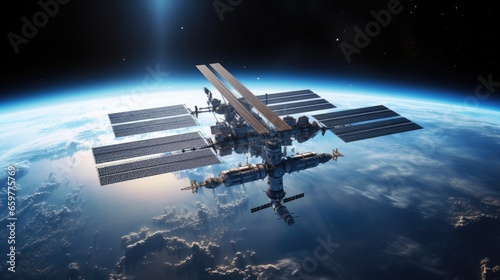 Wallpaper Mural View from space of the space station. Torontodigital.ca