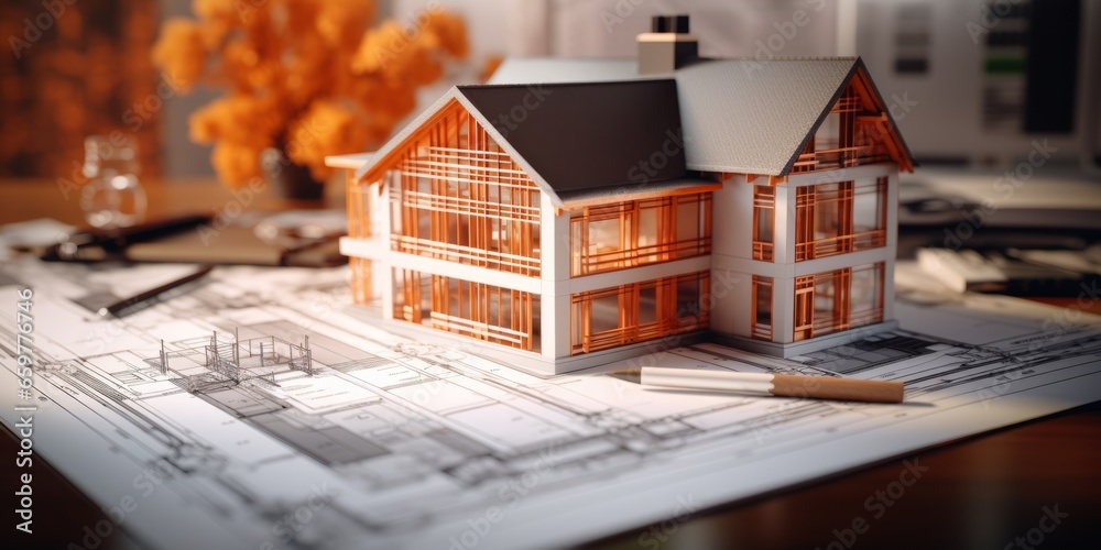 Architect Holding Model House - Concept of Designing Dream Homes Architect Holding Model House - Concept of Designing Dream Homes