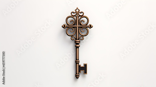 classic key against a plain white background © Trevor