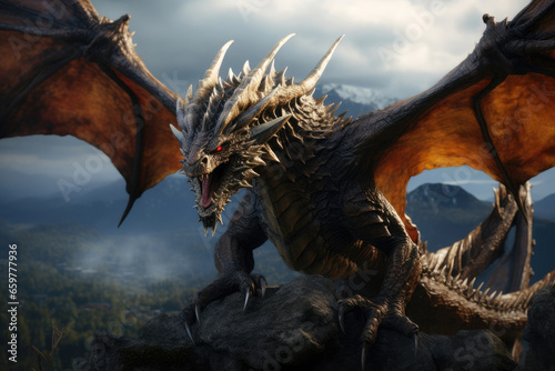 Epic Monster Hunter Encounter: Dragon in Flight