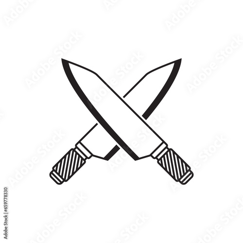 knife icon vector