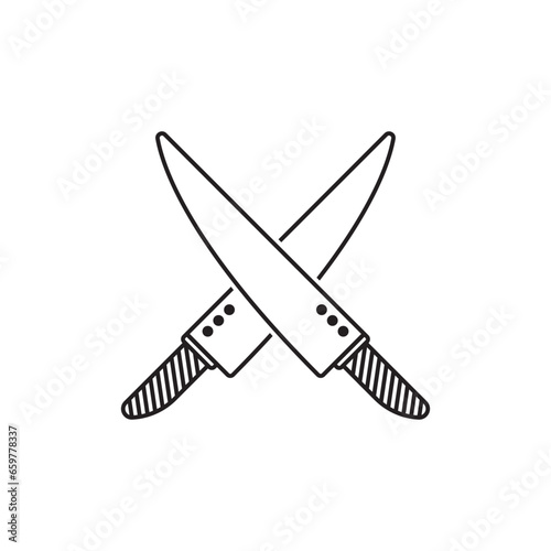 knife icon vector