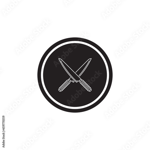 knife icon vector
