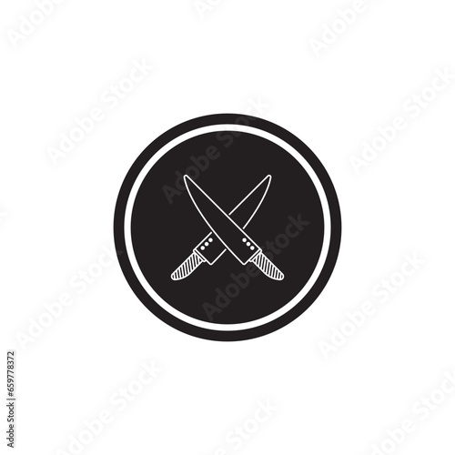 knife icon vector