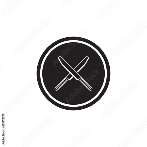 knife icon vector