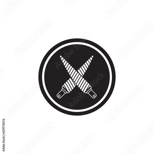 knife icon vector