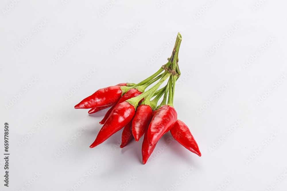 Spicy ripe red fresno pepper